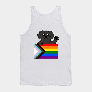 Love is Love Puppy - Black Tank Top